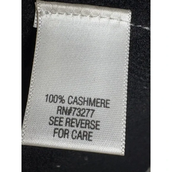 Apt 9 100% Cashmere Argyle Turtleneck Sweater Women's Size M Black Red Gray - Picture 5 of 6